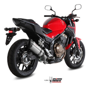 Mivv Slip-On Suono St. Steel con tapa carbono Honda CB 500 F 2016-18