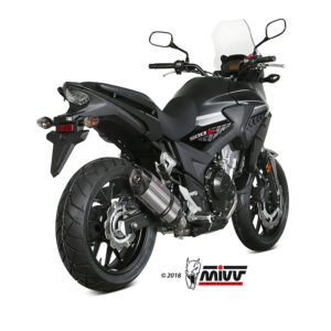 Mivv Slip-On Suono St. Steel con tapa carbono Honda CB 500 X 2017-22