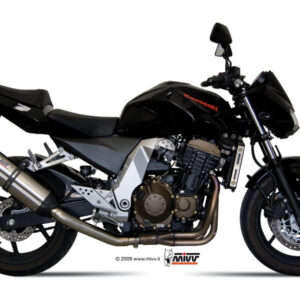 Mivv Slip-On Suono St. Steel con tapa carbono Kawasaki Z750 2004-06