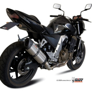 Mivv Slip-On Suono St. Steel con tapa carbono Kawasaki Z750 2004-06