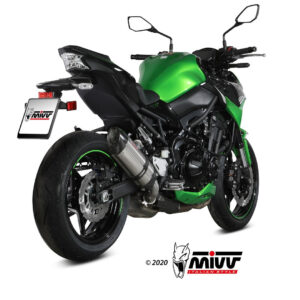 Mivv Slip-On Suono St. Steel con tapa carbono Kawasaki Z900 2020-24