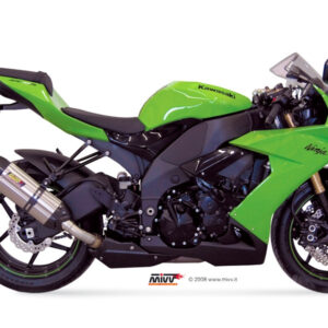 Mivv Slip-On Suono St. Steel con tapa carbono Kawasaki ZX-10 R 2008-10