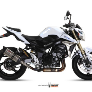 Mivv Slip-On Suono St. Steel con tapa carbono Suzuki GSR 750 2011-16