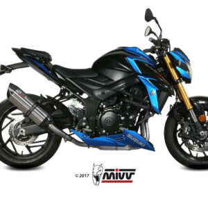 Mivv Slip-On Suono St. Steel con tapa carbono Suzuki GSX-S 750 2017-20