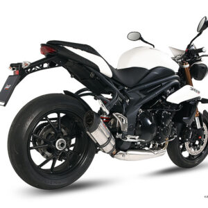 Mivv Slip-On Suono St. Steel con tapa carbono Triumph Speed Triple 2011-15