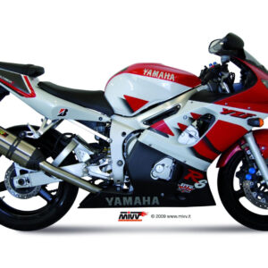 Mivv Slip-On Oval carbono Yamaha YZF 600 R6 1999-02