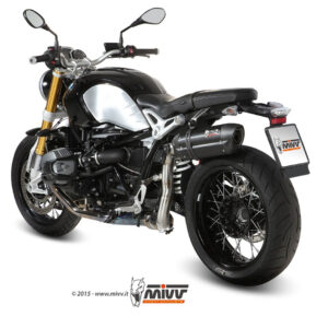 Mivv Slip-On Suono black con tapa carbono BMW R Nine T 2014-23