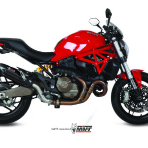 Mivv Slip-On Suono black con tapa carbono Ducati Monster 821 2014-17