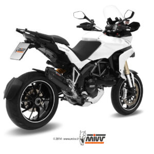 Mivv Slip-On Suono black con tapa carbono Ducati Multistrada 1200 2010-14