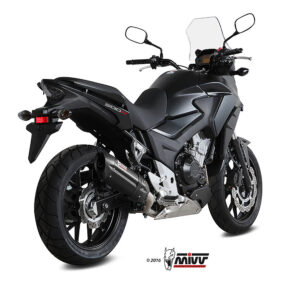 Mivv Slip-On Suono black con tapa carbono Honda CB 500 X 2016