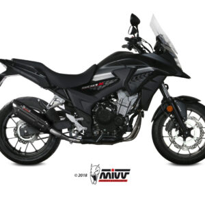 Mivv Slip-On Suono black con tapa carbono Honda CB 500 X 2017-20