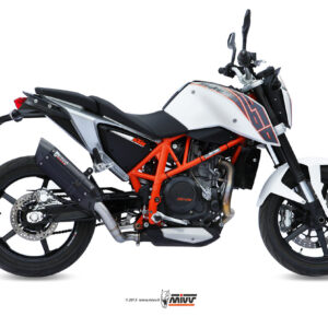 Mivv Slip-On Suono black con tapa carbono KTM 690 Duke 2012-18