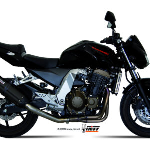 Mivv Slip-On Suono black con tapa carbono Kawasaki Z750 2004-06