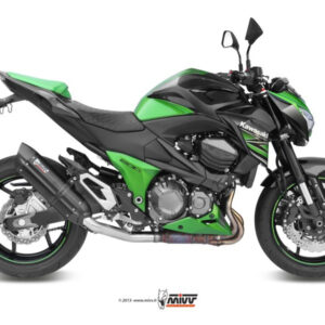 Mivv Slip-On Suono black con tapa carbono Kawasaki Z800 2013-16