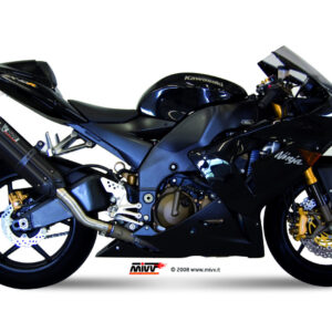 Mivv Slip-On Suono black con tapa carbono Kawasaki ZX-10 R 2004-05