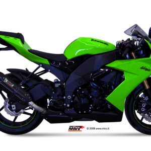Mivv Slip-On Suono black con tapa carbono Kawasaki ZX-10 R 2008-10
