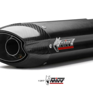 Mivv Slip-On Suono black con tapa carbono Kawasaki ZX-6 R 2007-08