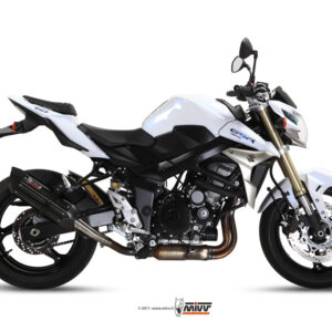 Mivv Slip-On Suono black con tapa carbono Suzuki GSR 750 2011-16