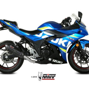 Mivv Slip-On Suono black con tapa carbono Suzuki GSX 250 R 2017-20