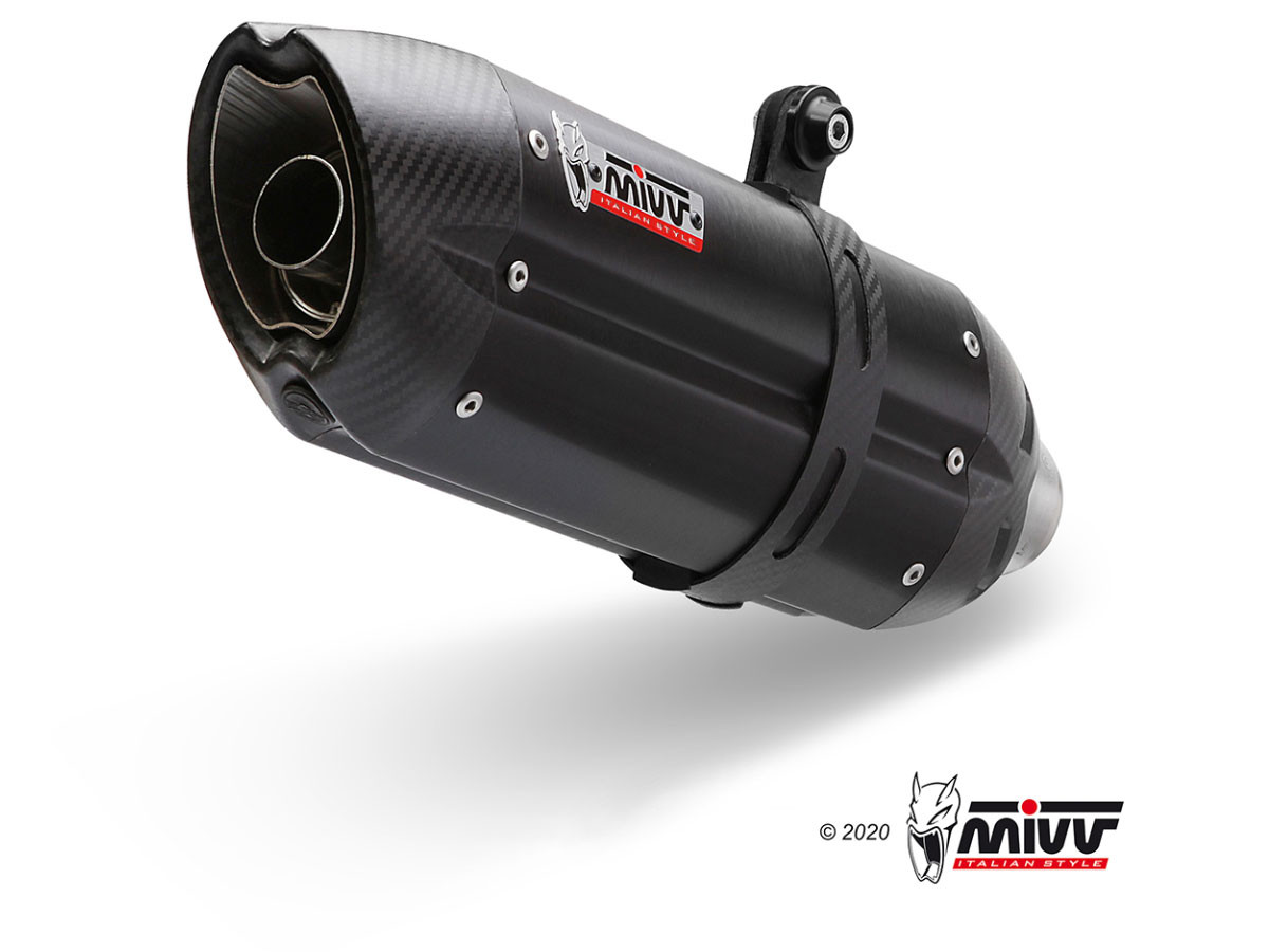 Mivv Slip-On Suono St. Steel con tapa carbono Suzuki GSX 250 R 2017-20