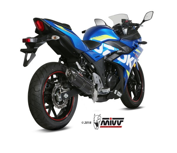 Mivv Slip-On Suono St. Steel con tapa carbono Suzuki GSX 250 R 2017-20
