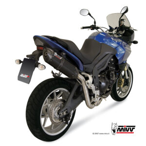 Mivv Slip-On Suono black con tapa carbono Triumph Tiger 1050 2007-13
