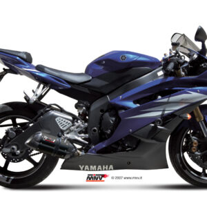 Mivv Slip-On Suono black con tapa carbono Yamaha YZF 600 R6 2006-16