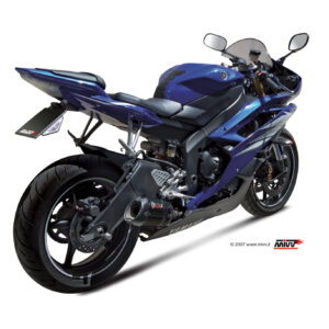 Mivv Slip-On Suono black con tapa carbono Yamaha YZF 600 R6 2006-16