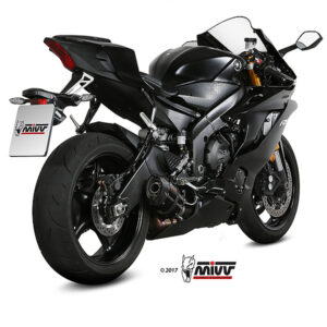 Mivv Slip-On Suono black con tapa carbono Yamaha YZF 600 R6 2017-21