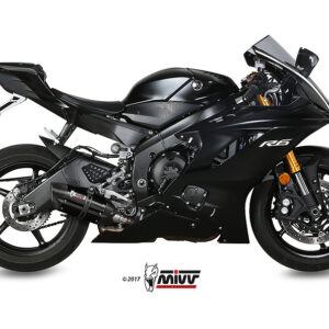 Mivv Slip-On Suono black con tapa carbono Yamaha YZF 600 R6 2017-21