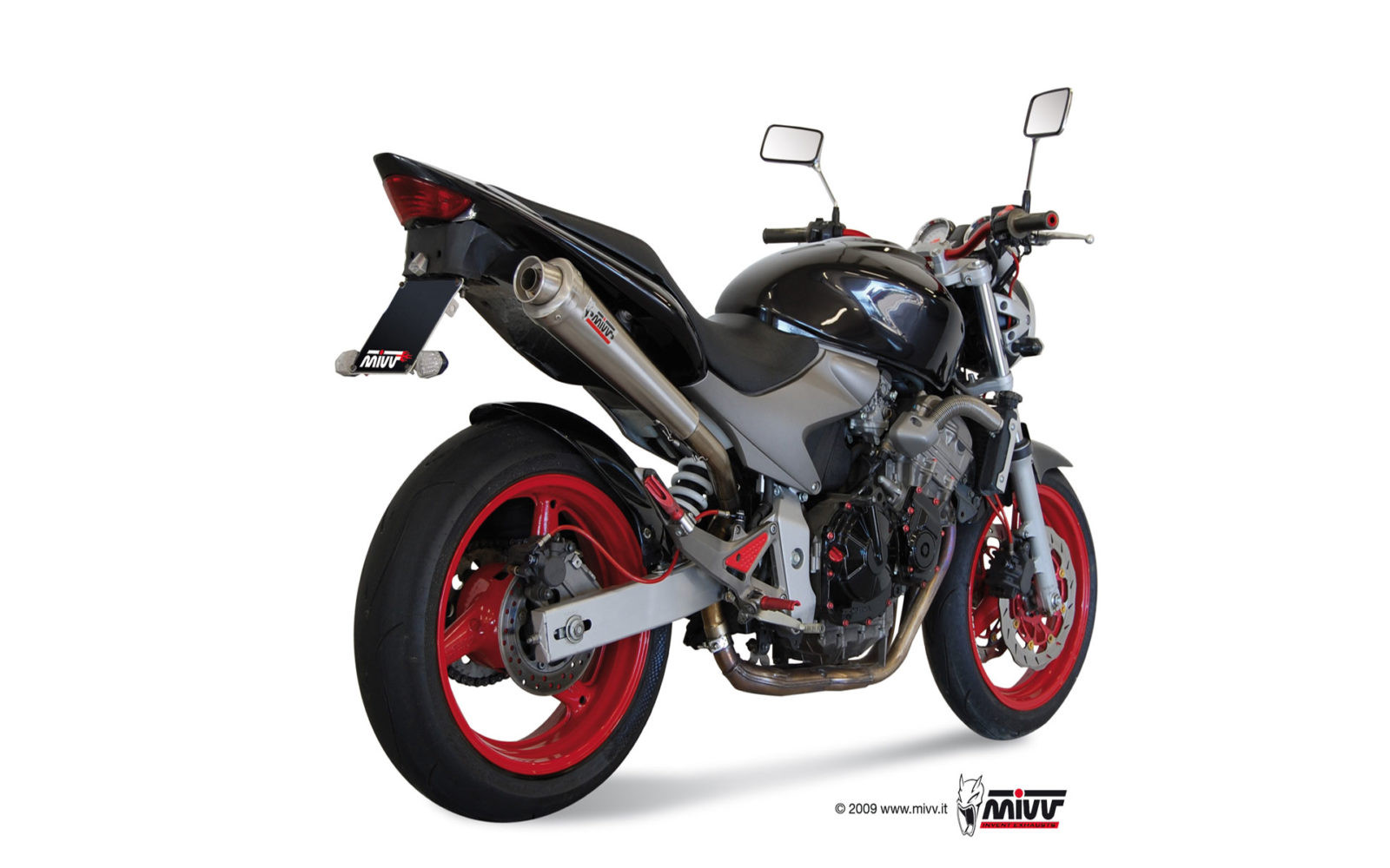 Mivv Slip-On X-Cone St. Steel Honda Hornet 600 2003-06