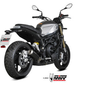 Mivv Slip-On X-M1 Black Benelli Leoncino 800 2022-24