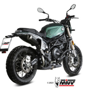 Mivv Slip-On X-M1 Black Benelli Leoncino 800 Trail 2022-24