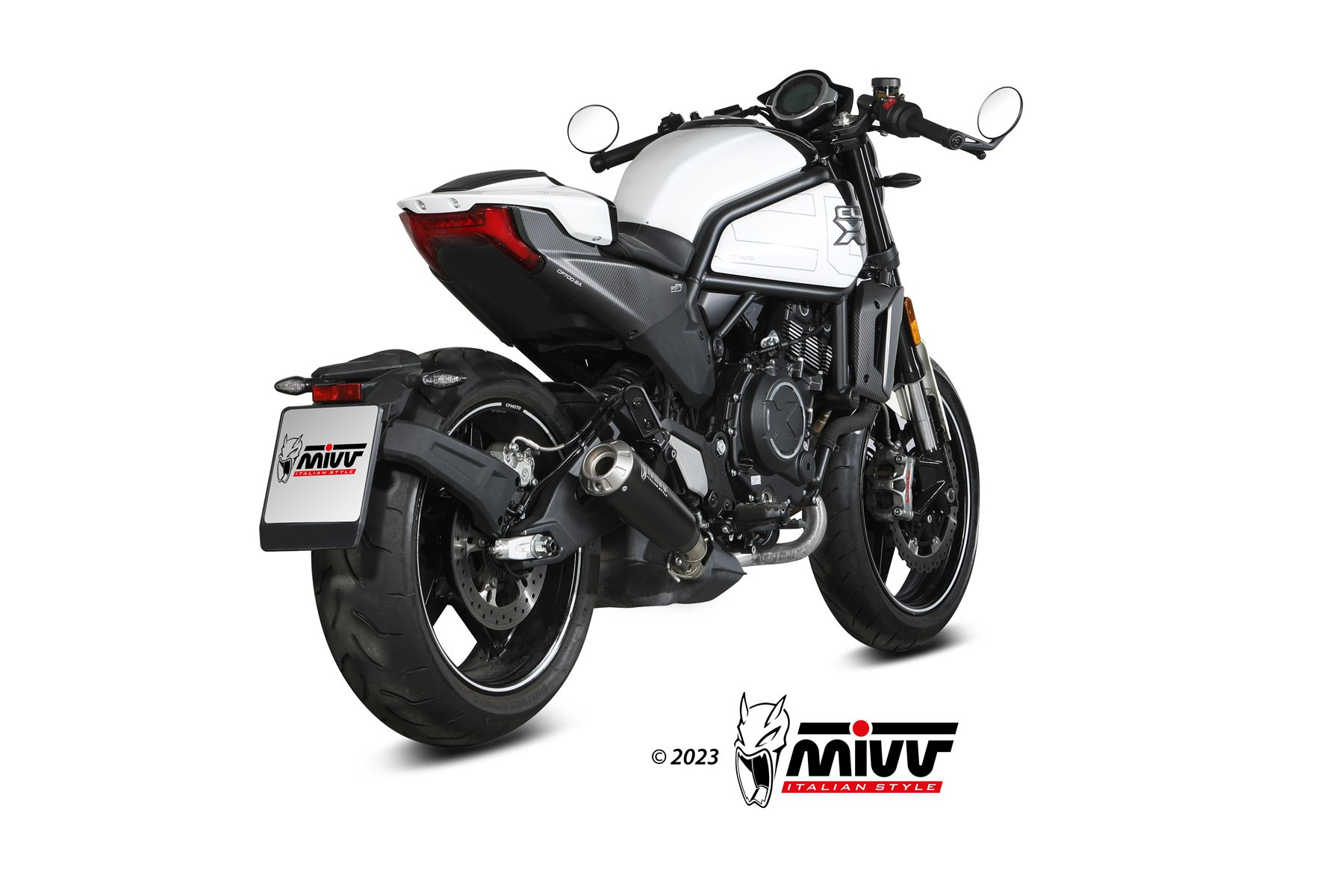 Mivv Full system 2x1 SR-1 Black Yamaha T-MAX 560 2022-25 (colector inox)