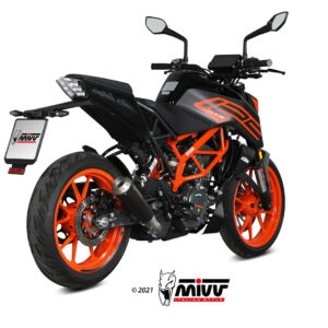Mivv Slip-On X-M1 Black KTM 125 Duke 21-25