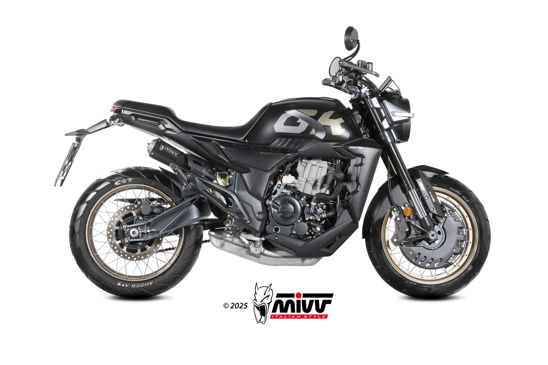 Mivv Slip-On X-M1 Black Zontes ZT 350 GK 2022-25