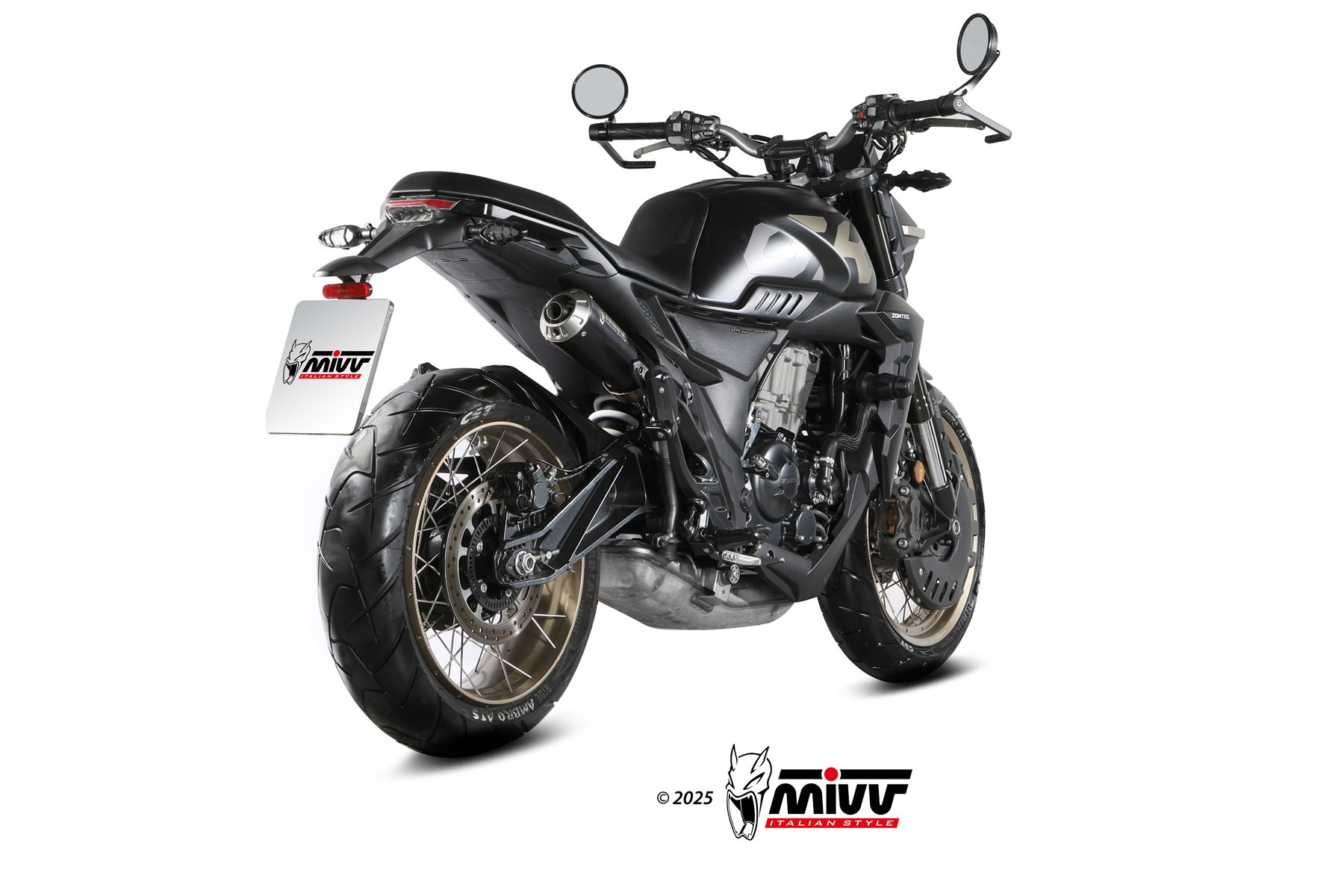 Mivv Slip-On X-M1 Black Zontes ZT 350 GK 2022-25