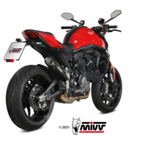 Mivv Slip-On X-M5 Black Ducati Monster 2021-25