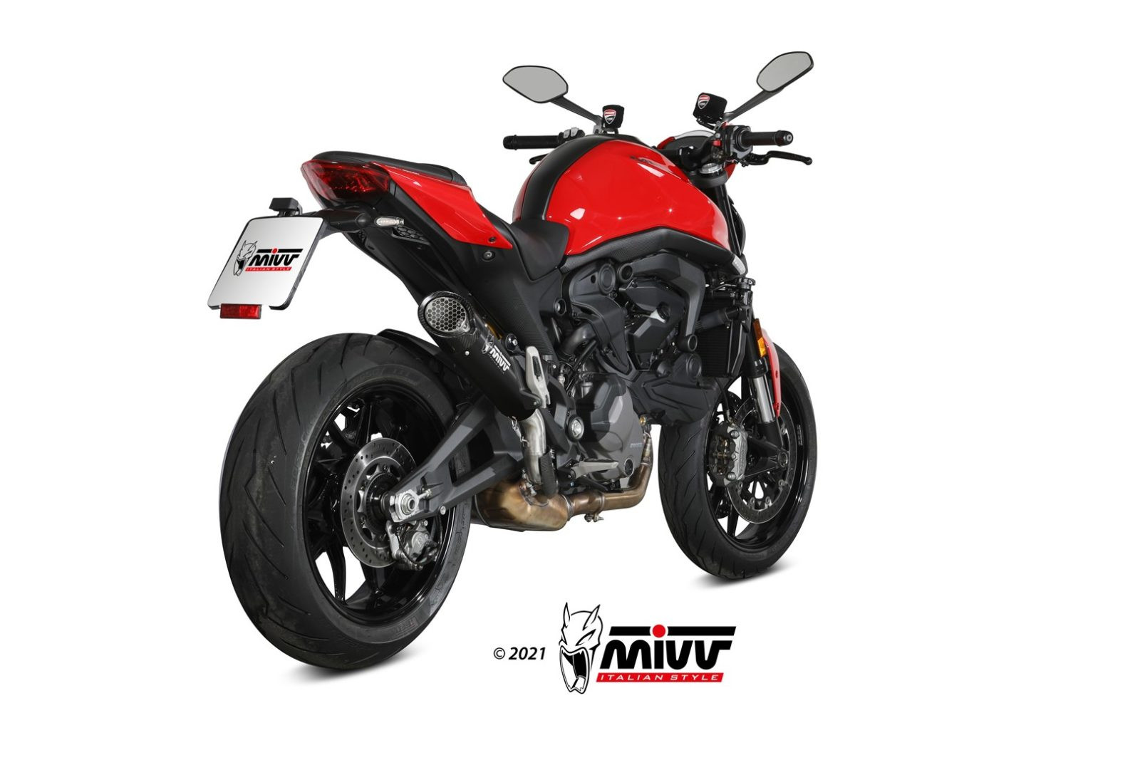 Mivv Slip-On X-M5 Black Ducati Monster 2021-25