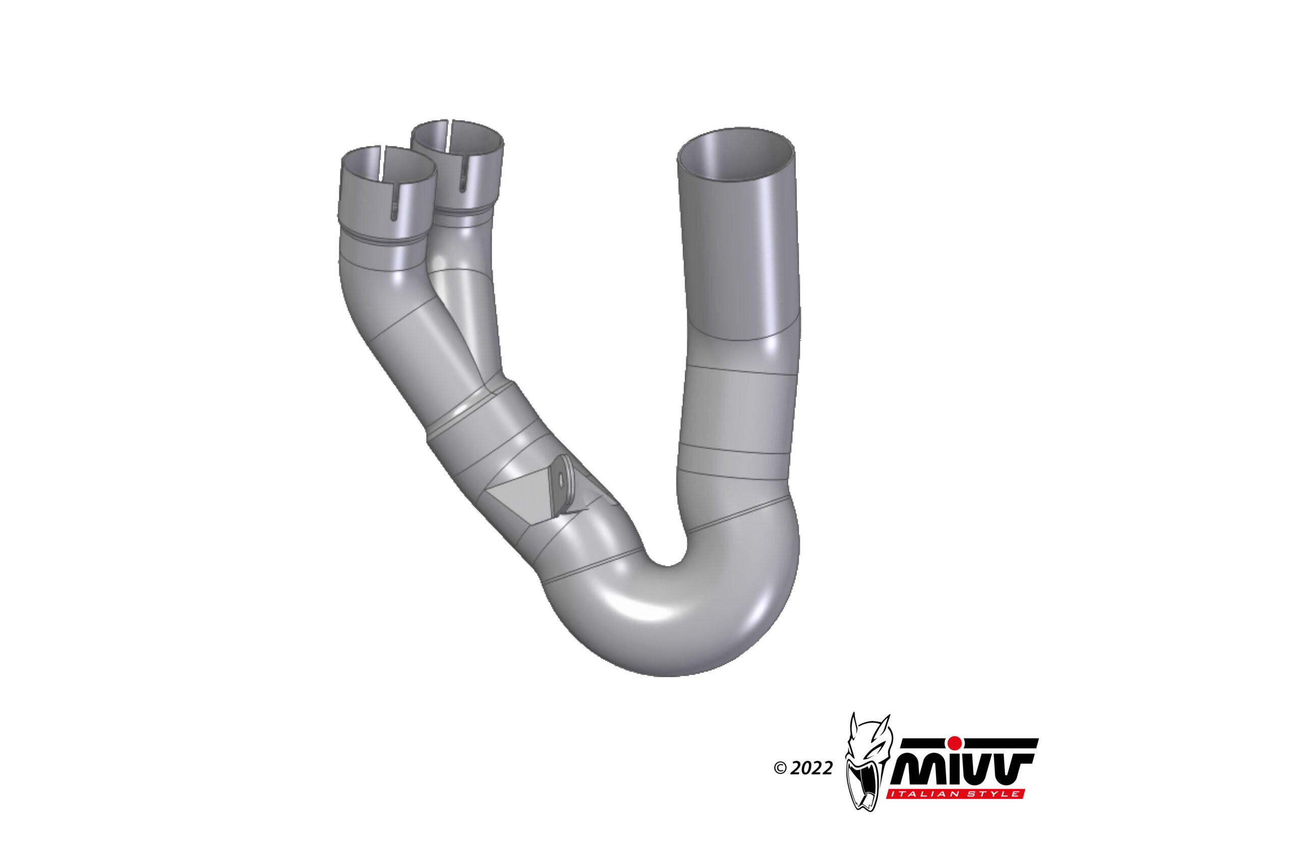 Mivv Tubo no kat (compatible con silenciadores Mivv y Originales) Ducati Hypermotard 950 2021-25