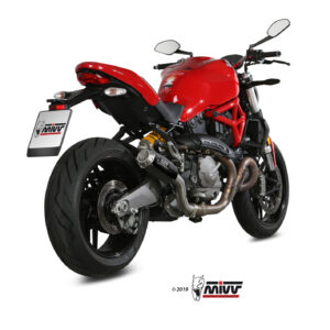 Mivv Slip-On Mk3 carbono Ducati Monster 821 2018-20 / Monster 1200 2017-21
