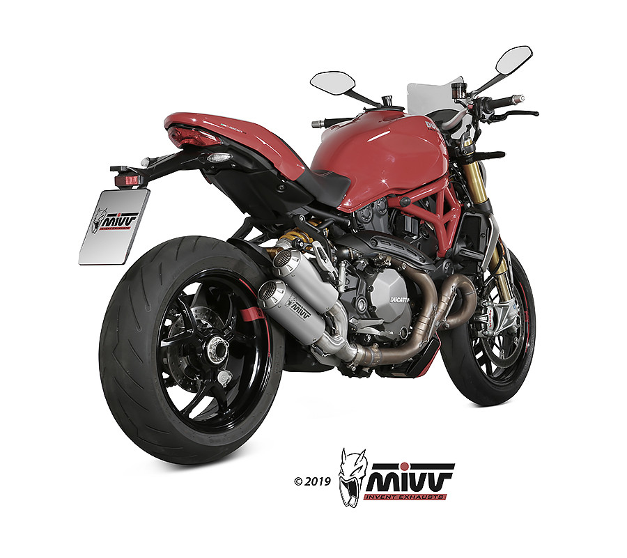 Mivv 2 Slip-On Mk3 St. Steel Ducati Monster 821 2018-20 / Monster 1200 2017-21
