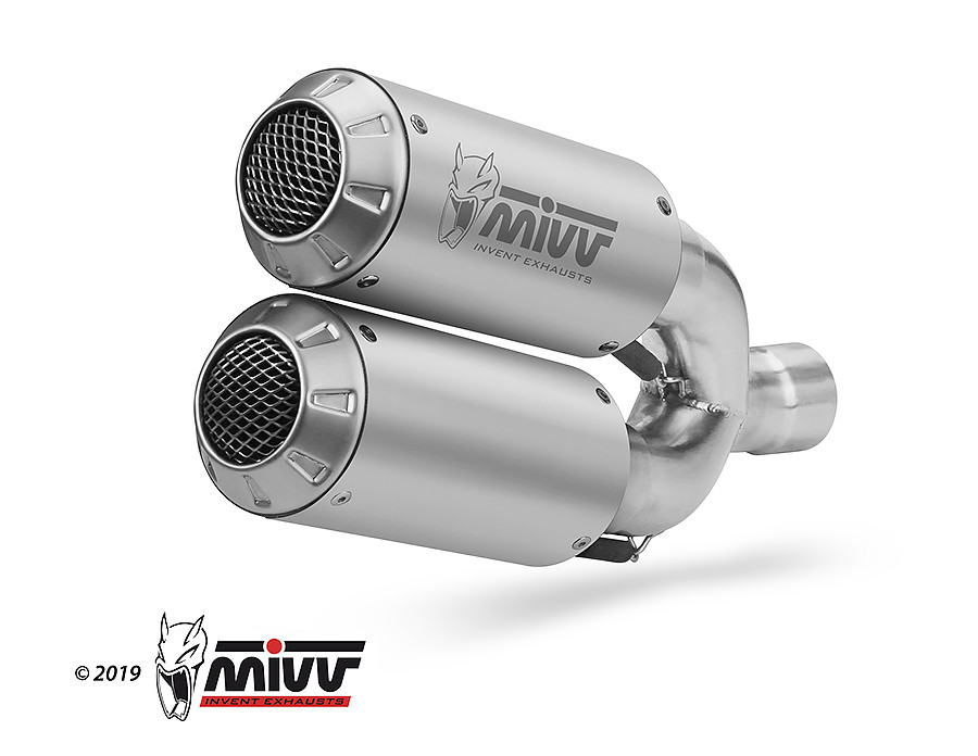 Mivv 2 Slip-On Mk3 St. Steel Ducati Monster 821 2018-20 / Monster 1200 2017-21