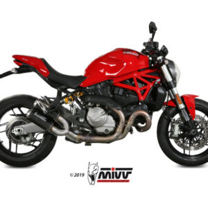 Mivv 2 Slip-On Mk3 carbono Ducati Monster 821 2018-20 / Monster 1200 2017-21