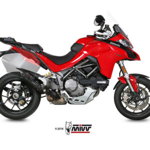 Mivv Slip-On Suono black con tapa carbono Ducati Multistrada 1200 15-17 /Multistrada 1260 18-20