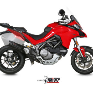 Mivv Slip-On Suono black con tapa carbono Ducati Multistrada 1200 15-17 / Multistrada 1260 18-20
