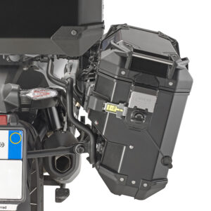 Maleta para moto lateral scantonata derecha Trekker Outback EVO Black Line 33 L. - OBKEVS33BR