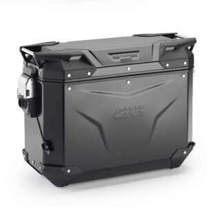 Maleta para moto lateral izquierda Trekker Outback EVO Black Line 37 L. - OBKEV37BR