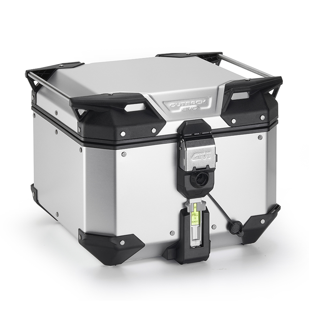 Maleta para moto MONOKEY® TREKKER OUTBACK EVO de aluminio anodizado, 42 L. - OBKEV42AA