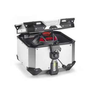 Maleta para moto MONOKEY® TREKKER OUTBACK EVO de aluminio anodizado, 42 L. - OBKEV42AA